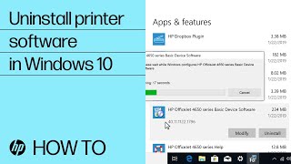 Uninstall HP Printer Software in Windows 10 | HP Printers | HP screenshot 5