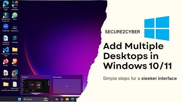 How To Add Multiple Desktops in Windows 10/11 | Virtual Desktop Tutorial