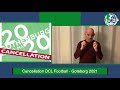 Cancellation DCL Football Goteborg 2021