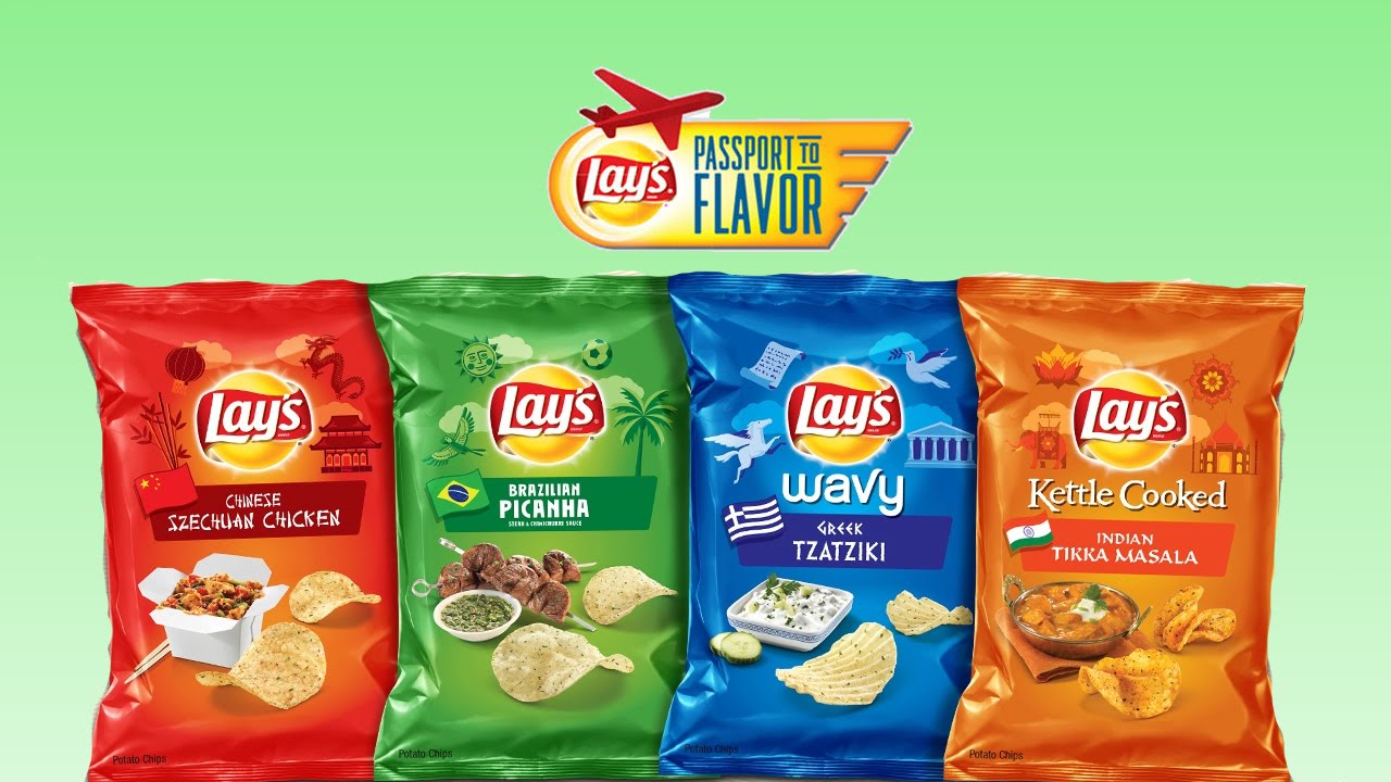 eating lays passport to flavor chips all flavors youtube