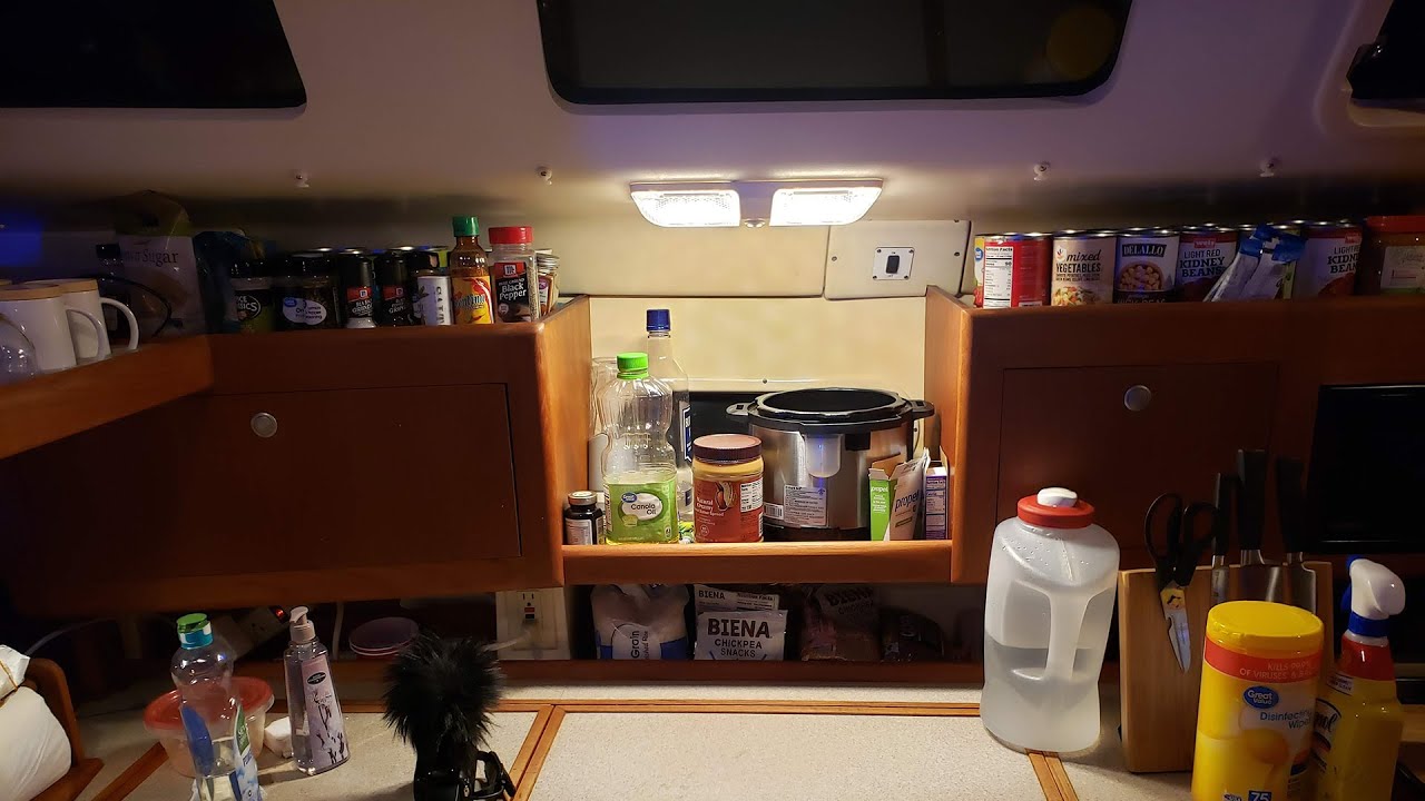 Installing Porthole Gaskets and New Galley/Kitchen Lighting Sailing