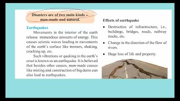 Class 6 | Chap 4 : Disaster management | Part 1