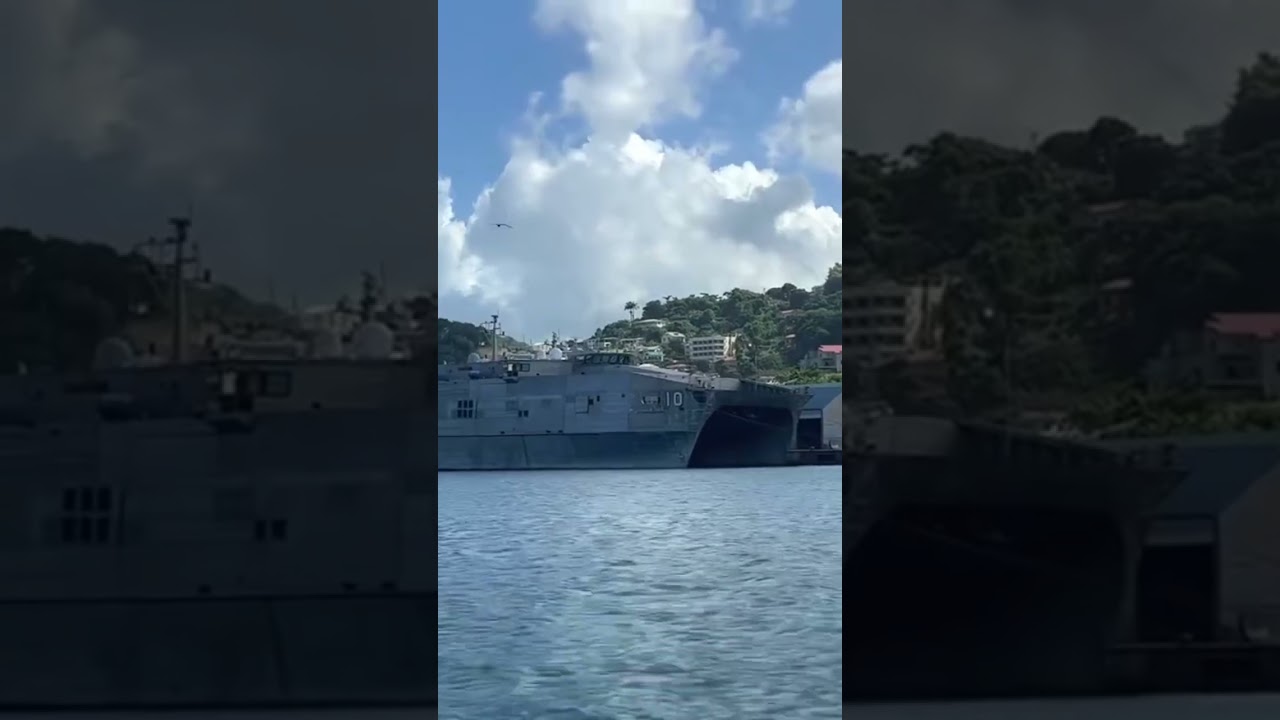 I like big ships and I cannot lie‼️🚢 USNS Burlington seen in Grenada. #boatlife #usnavy #navyship