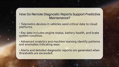 How Do Remote Diagnostic Reports Support Predictive Maintenance? - Talking Tech Trends
