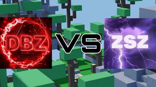 DBZ VS ZSZ (Roblox Bedwars Clan Wars)