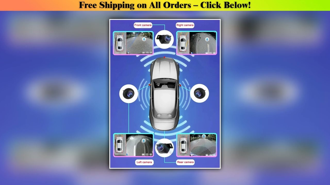 360 camera For Car AHD 3D 360 car camera degree bird view system Auto Car Camera with DVR night