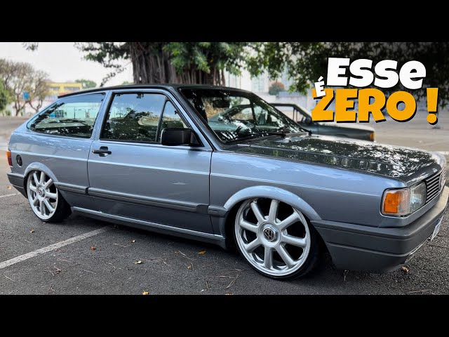 VW Gol Quadrado rebaixado com rodas Volcano London aro 18