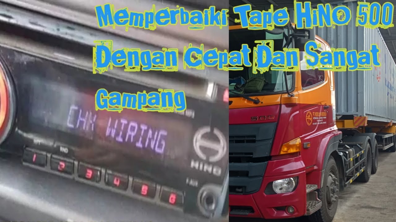 Cara Memperbaiki Tape Mobil Hino 500 Rusak / Eror |Tutorial Tape Mobil