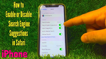 How to Enable or Disable Search Engine Suggestions in Safari on iPhone X