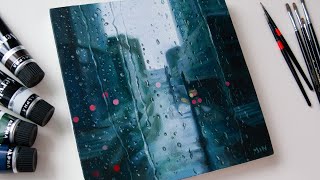 :     /    !/ 1    /  / Acrylic Painting Rainy Day