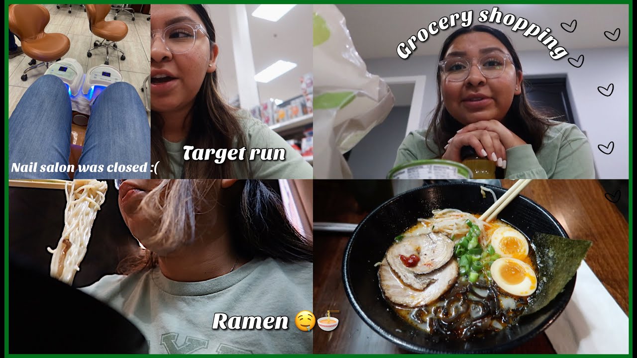 Productive Vlog Target, Ramen, Grocery Shopping YouTube
