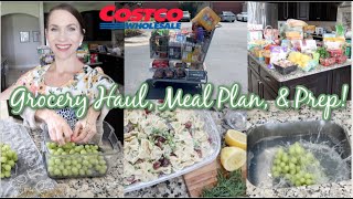 Monthly Costco Grocery Haul, Meal Plan, & Prep! Do I Have My Life Together?  YeahNo. *With Prices*