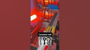 Hot forging Connect Rod preform making by roll forging machine #forging #rollforging #reduceroller