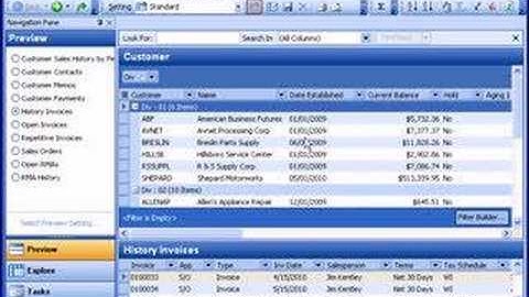 Sage 100 (MAS 90) Business Insights Explorer