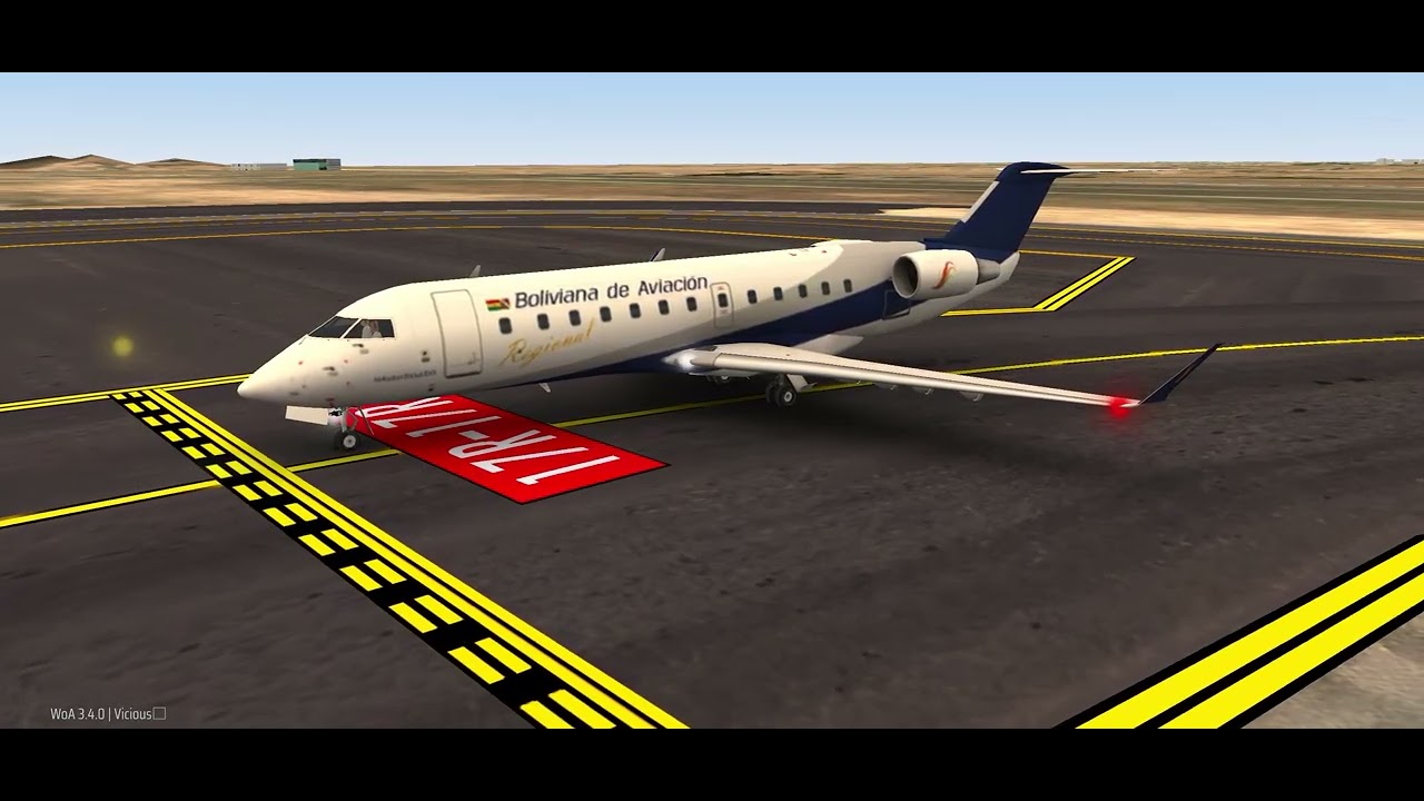 Boliviana de Aviación CRJ-700 taking off from SCL airport ✈️✈️ World of Airports 