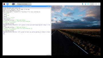 Strings in Python using Raspberry Pi
