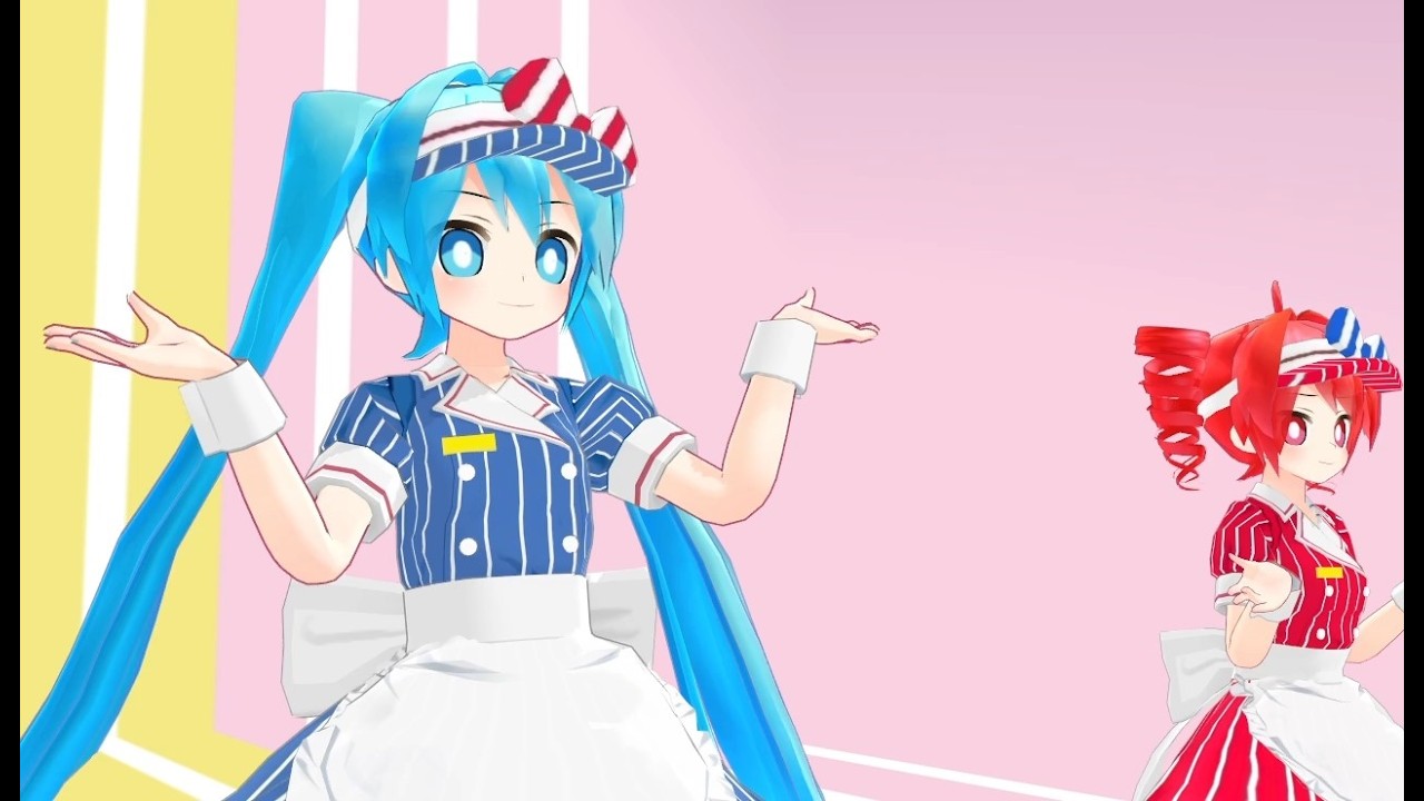 【MMD】メズマライザー【ミク・テト】