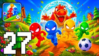 Stickman Party - Gameplay Part 27 Random Funny MiniGames 1 2 3 4 Plyer Free New Update Adventure