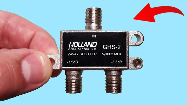 Turn Your Splitter Into A Powerful TV Antenna. How To Make A Powerful Antenna With A Signal Splitter