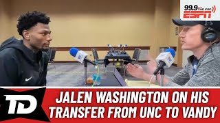 جيلين واشنطن يتحدث عن رحلته من جامعة نورث كارولينا إلى فريق كرة السلة بجامعة فاندربيلت screenshot 1