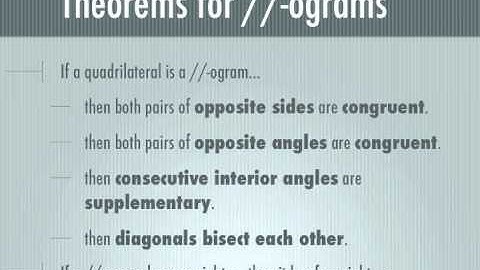 6.2 Parallelograms