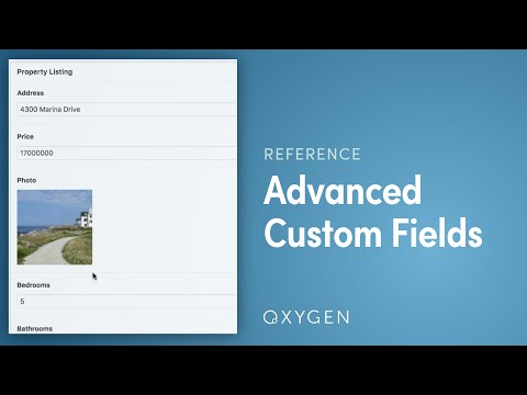 2.1: Easily Display Advanced Custom Fields Data Inside Oxygen
