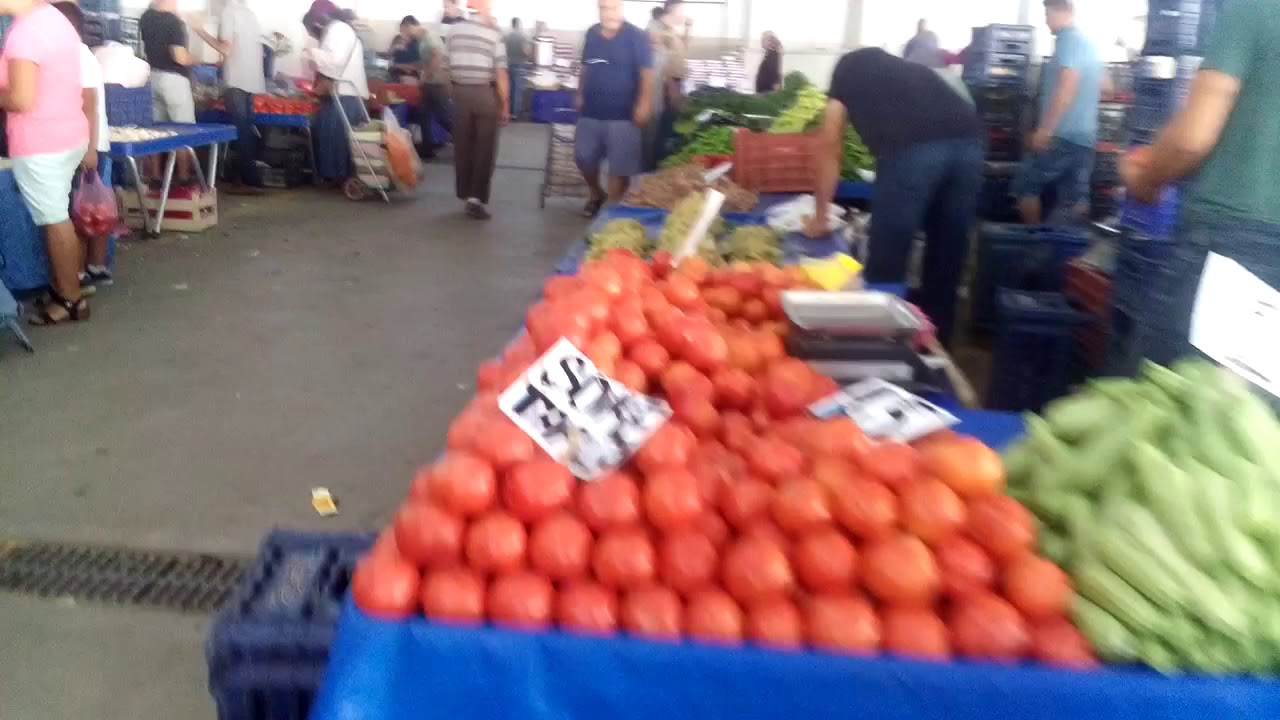 Market Shopping in Kusadasi Turkey YouTube