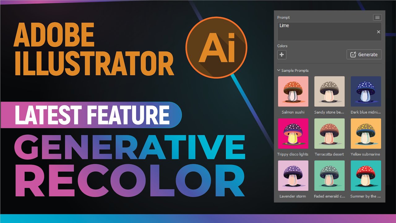 Adobe Illustrator 2024 Generative Recolor | Hindi & Urdu (Eng. Sub ...
