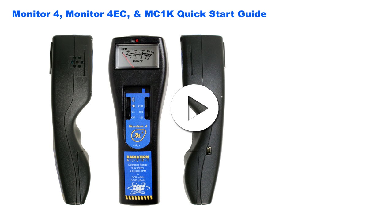 SE International Monitor 4 and 4EC Analog Radiation Detector at