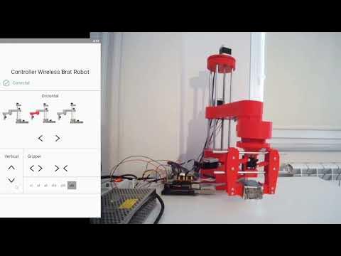 Scara robot arm (Arduino based & wireless controlled) - YouTube