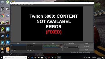 TWITCH 5000: CONTENT NOT AVAILABLE ERROR (FIXED) - BLANK SCREEN OBS - STREAMLABS STREAMING/RECORDING