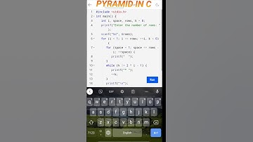FULL PYRAMID IN C LANGUAGE | PATTERN IN C | @Prince Kumar  #shorts #java #python #coding