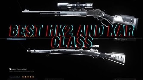 BEST MK2 AND KAR98K CLASS SET UP (MODERN WARFARE)#FaZe5