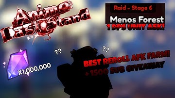 The *BEST* Reroll AFK in Anime Last Stand