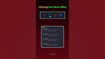 Glowing Icon Hover Effect #shorts #coding #upskill #cssanimation #programming #hovereffect