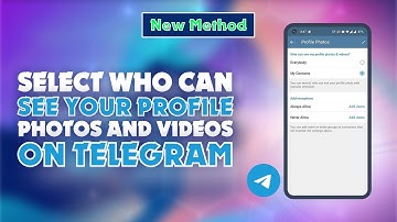 How to Select Who Can See Your Profile Photos and Videos on Telegram  |  Skill Wave