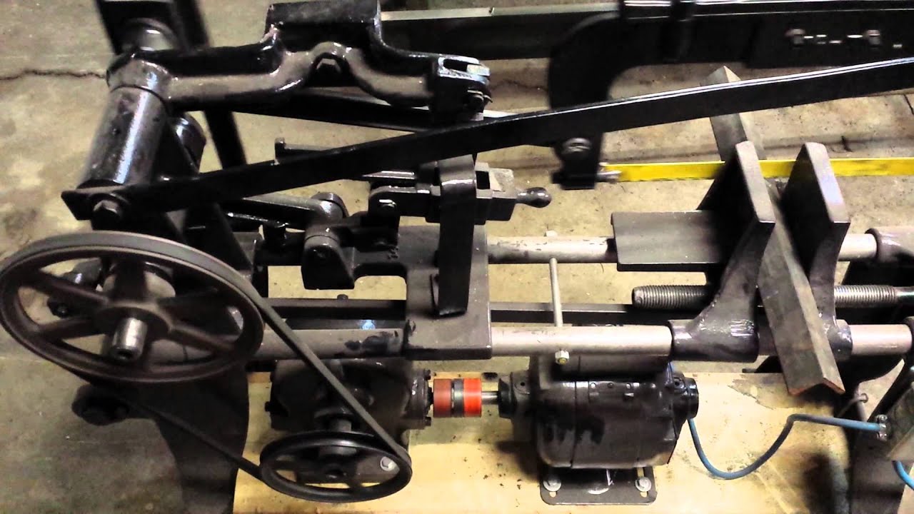 E.C. Atkins power hacksaw after restoration YouTube