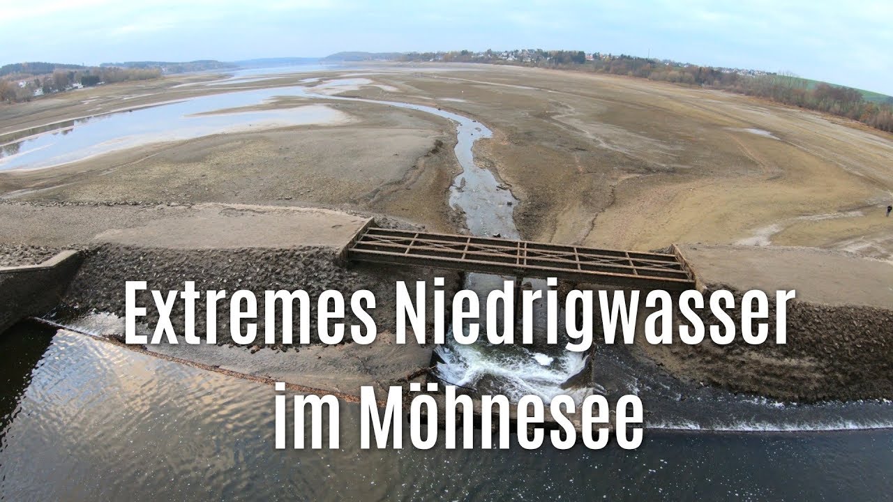 Möhnesee - Extremes Niedrigwasser Dez 2018 | 4K UHD