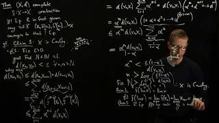Analysis II Lecture 17 Part 2 contraction mapping theorem I