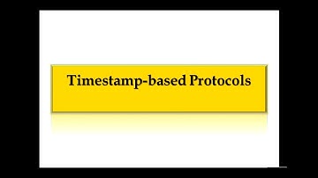 TIME STAMP BASED PROTOCOLS PART-1