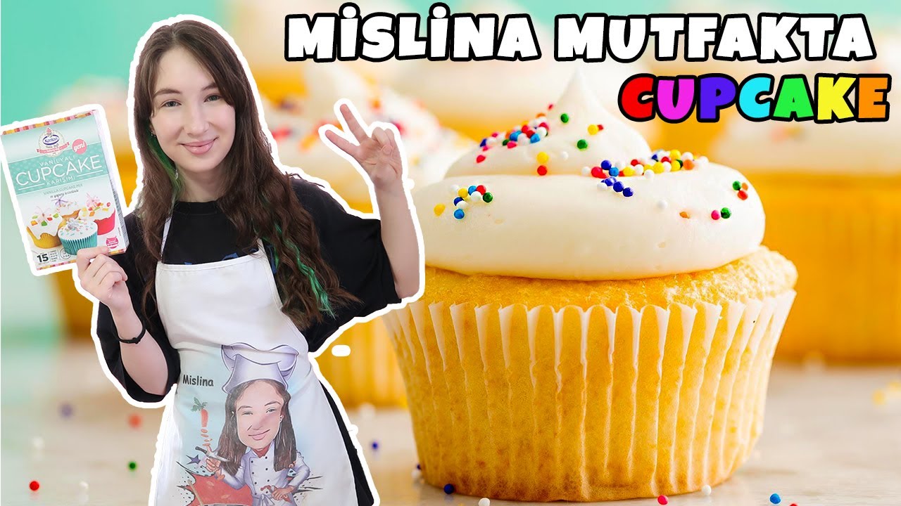 BİM'in CUPCAKE KARIŞIMINI DENİYORUM (Kenton) | Cupcake Tarifi | Jr. Chef Mislina Mutfakta