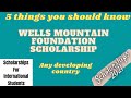 Unlock Your Potential: Wells Mountain Foundation Scholarships for Gabon Students Unlock Your Potential: Wells Mountain Foundation Scholarships for Gabon Students