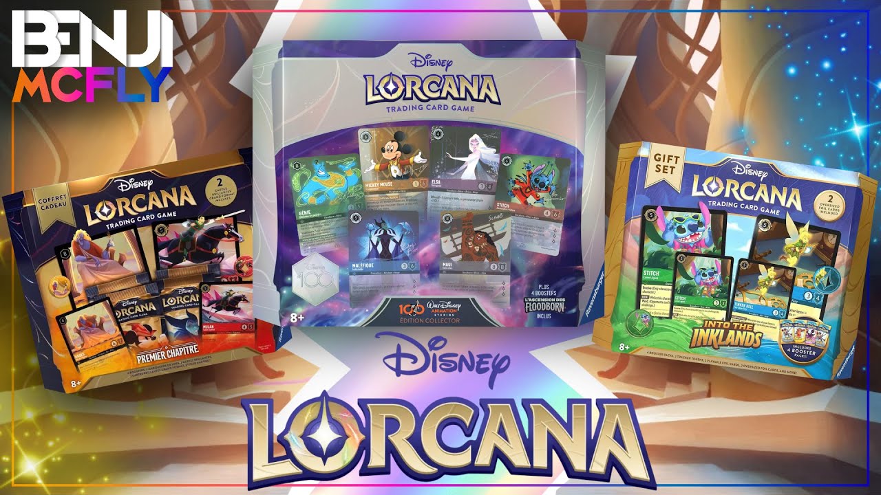 ✨C'EST COLLECTOR ! J'ouvre les 3 PREMIERS COFFRETS LORCANA 🤩  [100 Ans Disney - Chapitre 1, 2 et 3]