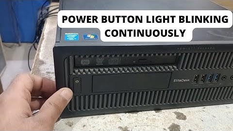 HP Elitedesk 800 G1 Power Button light blinking/ fan on off/ no display/ hp pc button light blinking