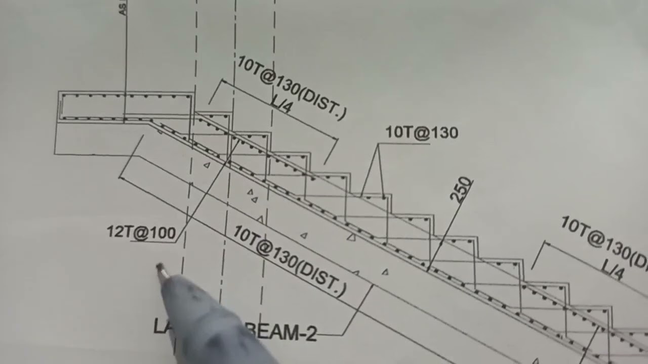 How to read stair structure drawing 👷‍♂️