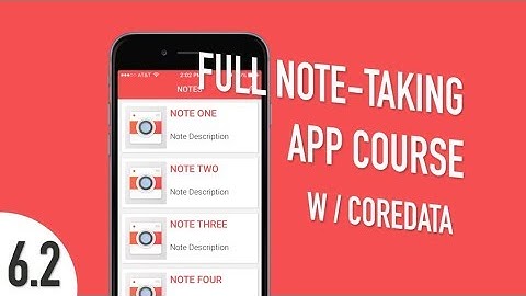Xcode iOS Swift Course - Create a Full Note-Taking App - Part 6.2 - Note ViewController Setup