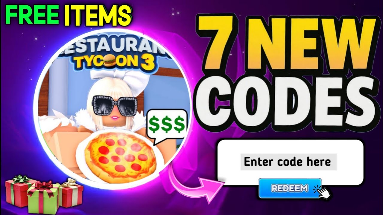 NEW CODES RESTAURANT TYCOON 3 CODES IN SEPTEMBER 2025 ROBLOX 