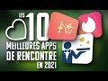 Nos 10 APPLICATIONS de RENCONTRE pour 2021 !