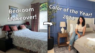 Using the 2024 Color of the Year for this Bedroom Makeover  \\ 90's bedroom update