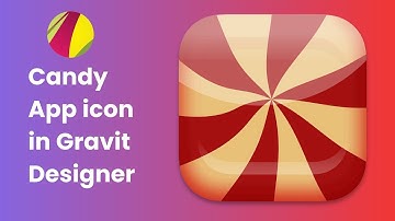 App Icon Design in Gravit Designer. How to Design a Stylish Candy Icon in  Gravit